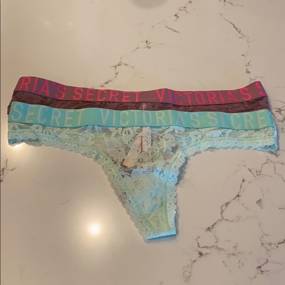 2 pair Victoria’s Secret Thong Underwear